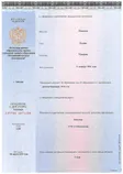Приложение к диплому бакалавра Московского института психоанализа, первая страница